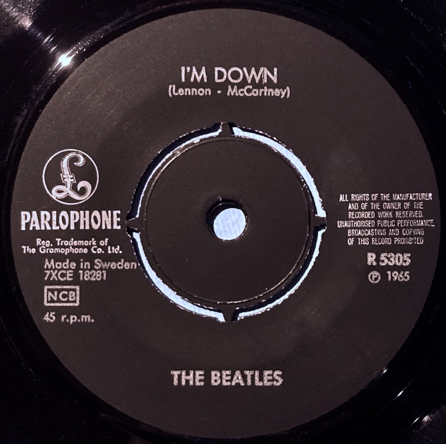 BEATLES - Help! 7" English credits Swe PS 1965 - 4