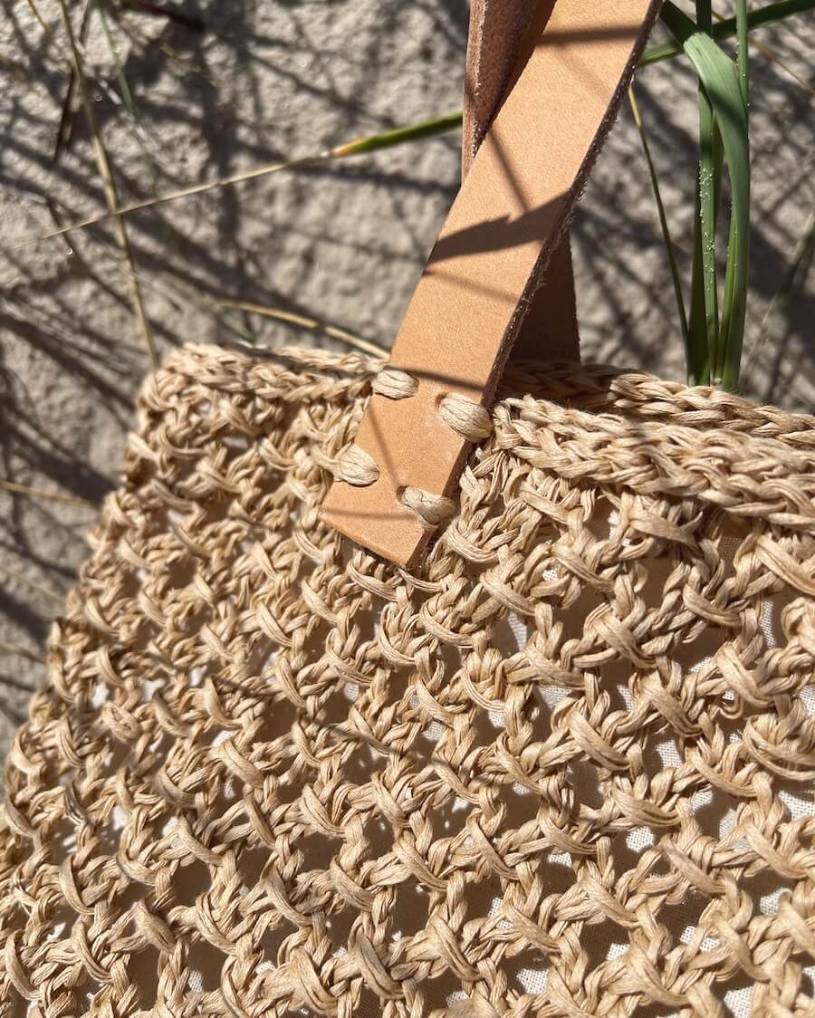 Läderrem till French market bag, PetiteKnit - 3