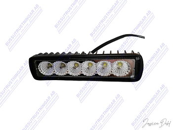 Arbetsbelysning / Backljus 18 Watt 10-30 V 