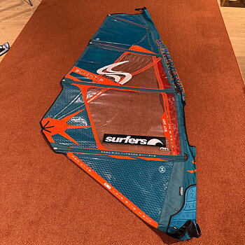 Begagnat Vindsurfingsegel 3.7 Simmer Black Tip 2022