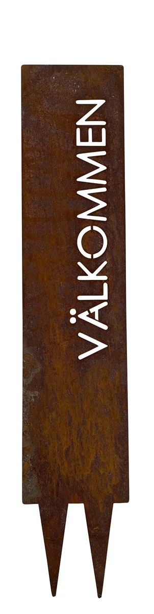 Välkommen skylt Rost - 3