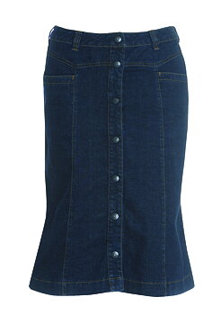 Jeanskjol med knappar 