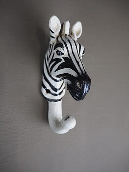 Väggkrok - Zebra Gjutjärn