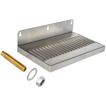 Wall-mounted drip tray with drain 25 cm
