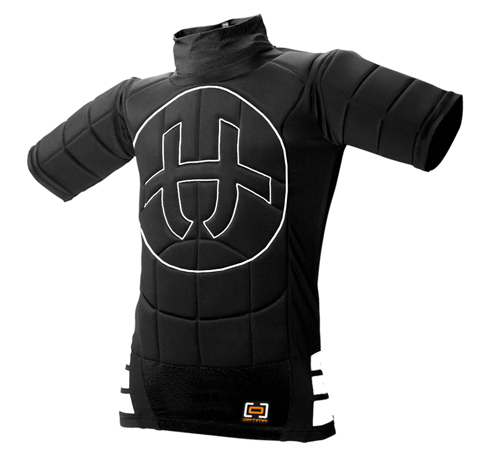 Unihoc Goalie T-shirt Optima S/S (Shortsleeve) black/white