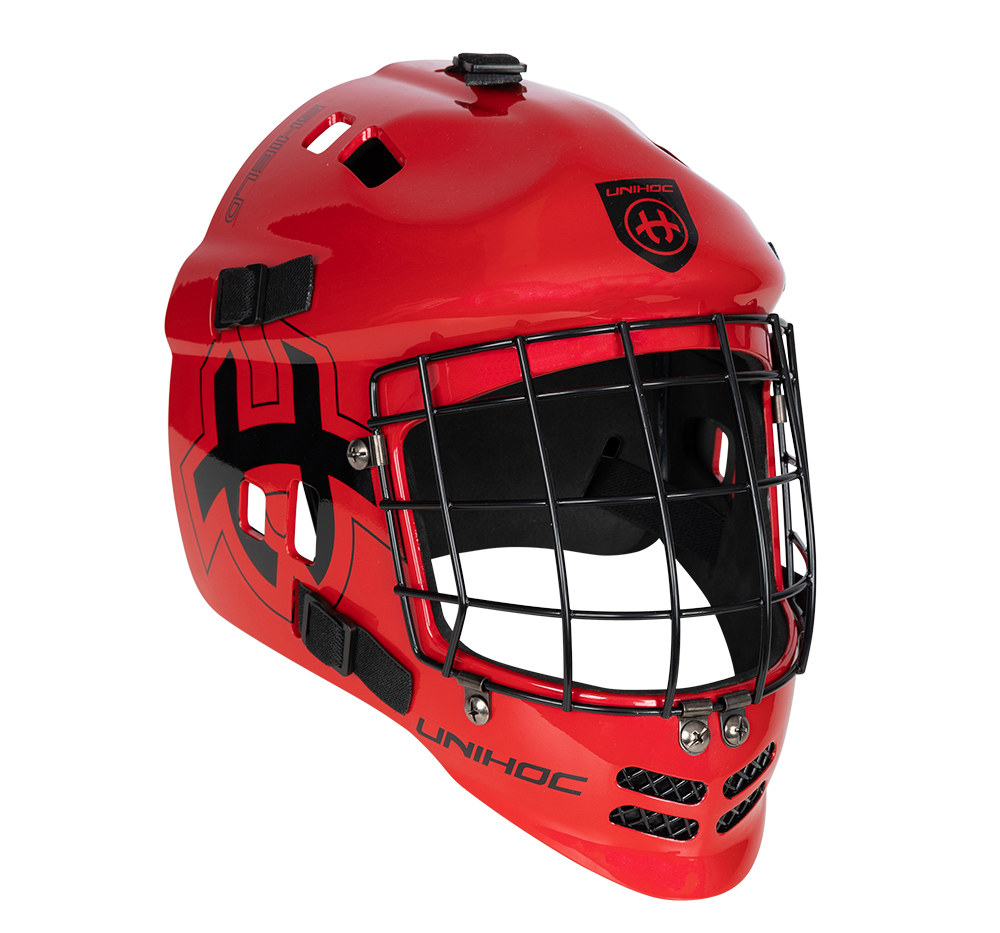 Unihoc Goalie Mask Shield JR red