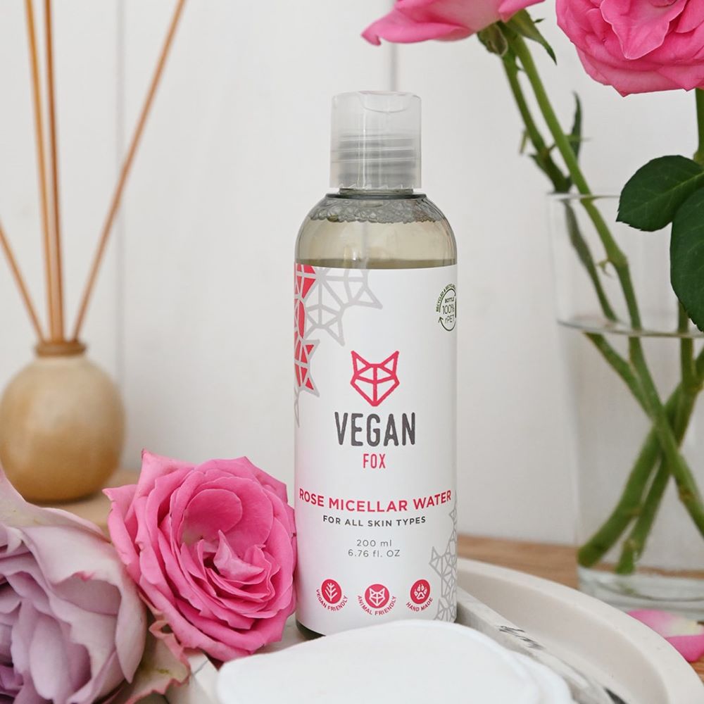Vegan Fox rose micellar water