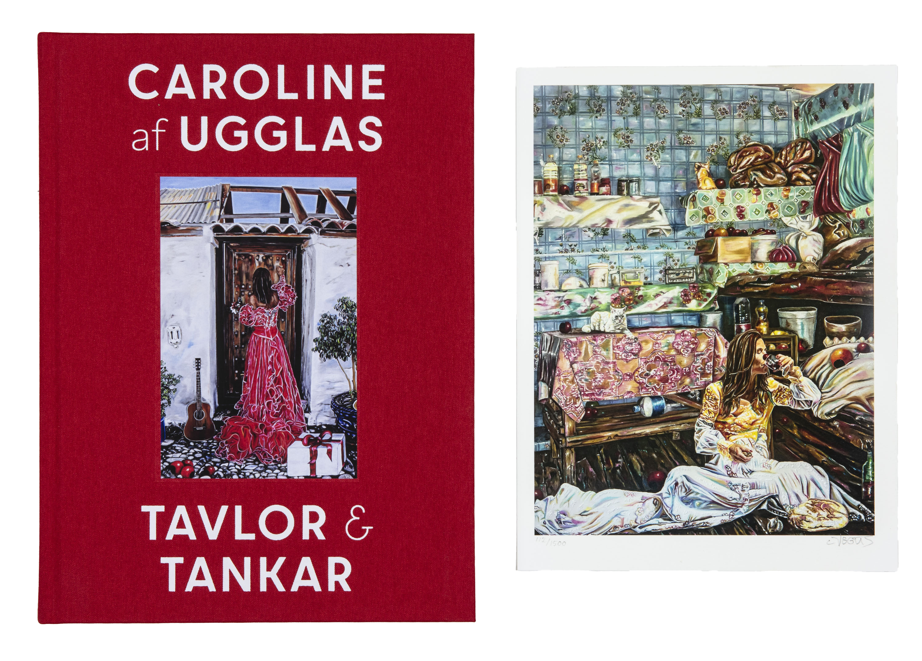 Hardcover Book "Paintings and Thoughts" - Luxury edition, with signed Giclée "Skåpmat/Skafferiet III"