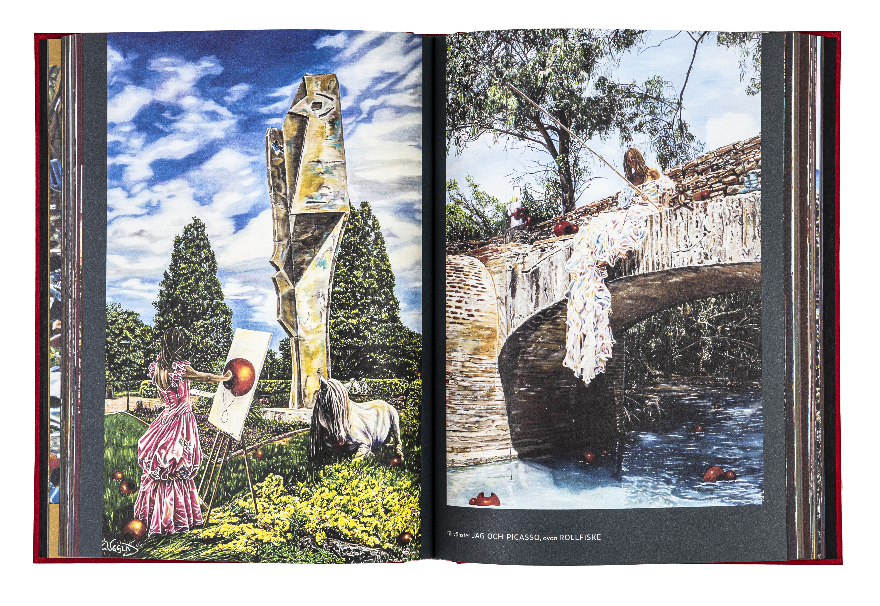 Hardcover Book "Paintings and Thoughts" - Luxury edition, with signed Giclée "Skåpmat/Skafferiet III" - 5