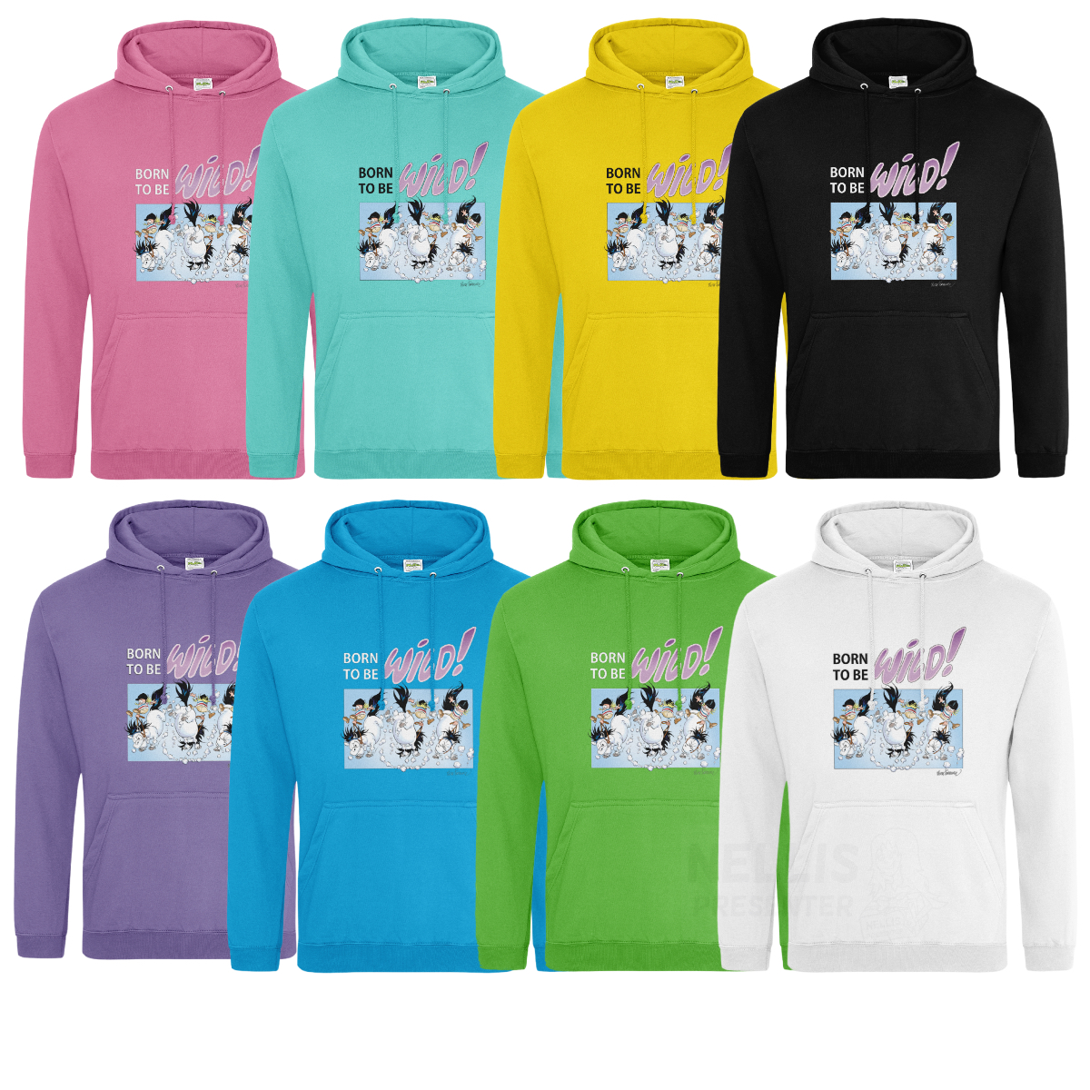 Mulle Vuxen Hoodie (Unisex) - Born To Be Wild!