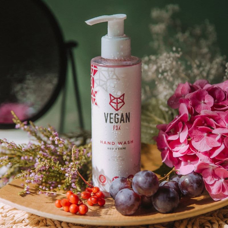 Vegan Fox flytande tvål röd druva