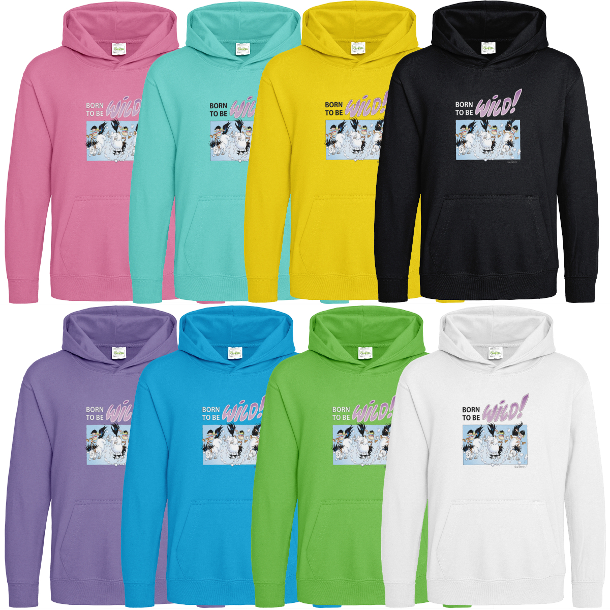 Mulle Barn Hoodie - Born To Be Wild!