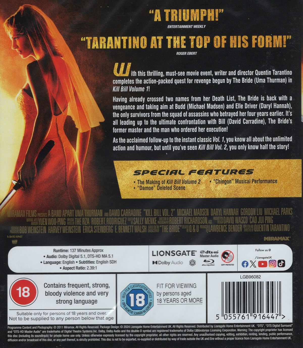Kill Bill - Volym 2 (ej svensk text) (Blu-ray) - 2