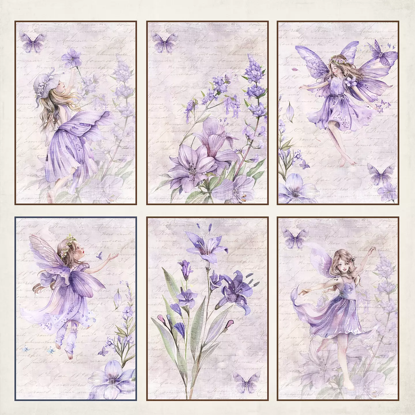  Reprint Fairies Collektion 6"x6" - 8