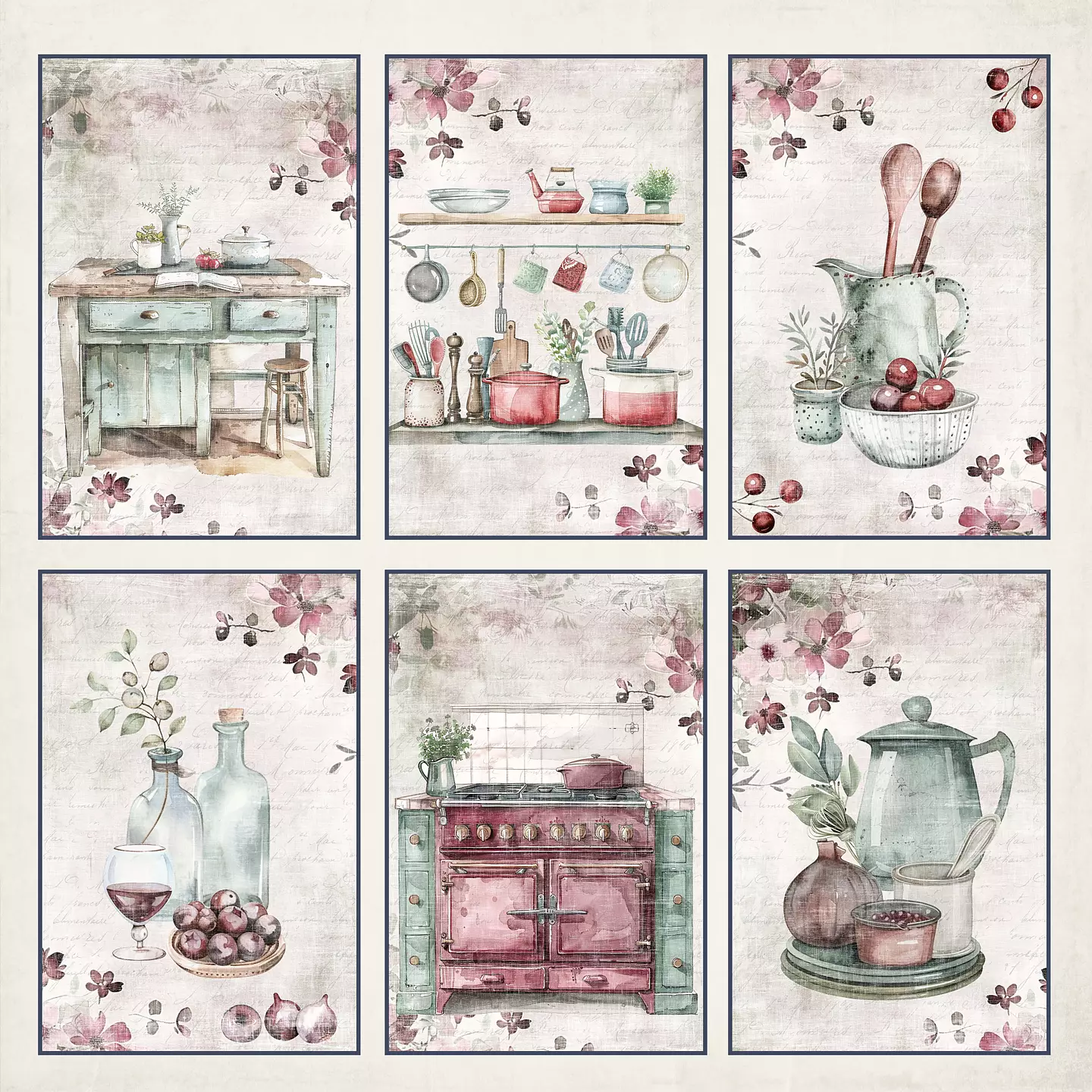  Reprint Kitchen Collektion 6"x6" - 9