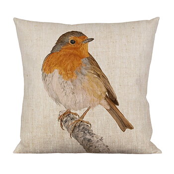 CUSHION RED ROBIN/BULLFINCH
