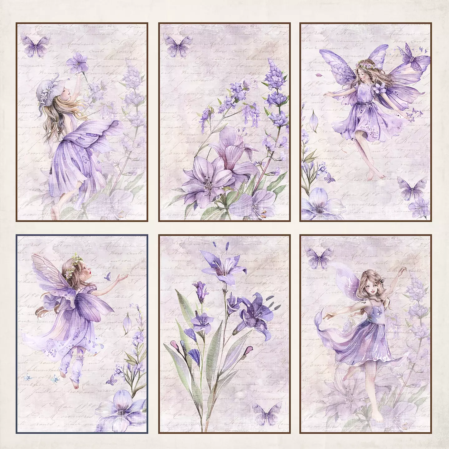  Reprint Fairies collection - Cards Flowers