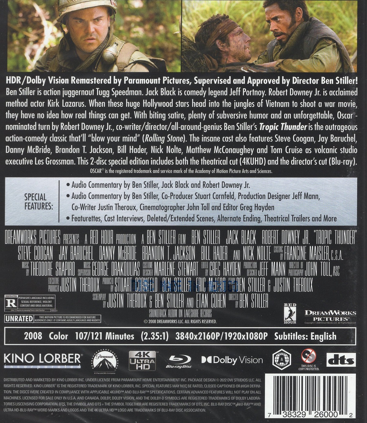 Tropic Thunder (ej svensk text) (4K Ultra HD + Blu-ray) - 2