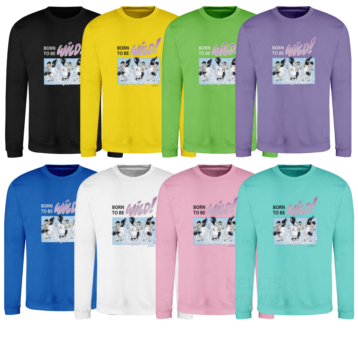 Mulle Vuxen Sweatshirt (Unisex) - Born To Be Wild!