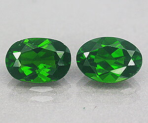 1,50 ct a juego con piedras preciosas de diópsido de cromo natural ovaladas de 7x5 mm