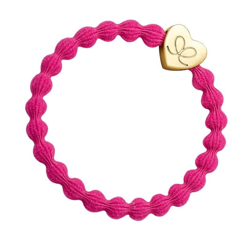 By Eloise London Gold heart fuchsia