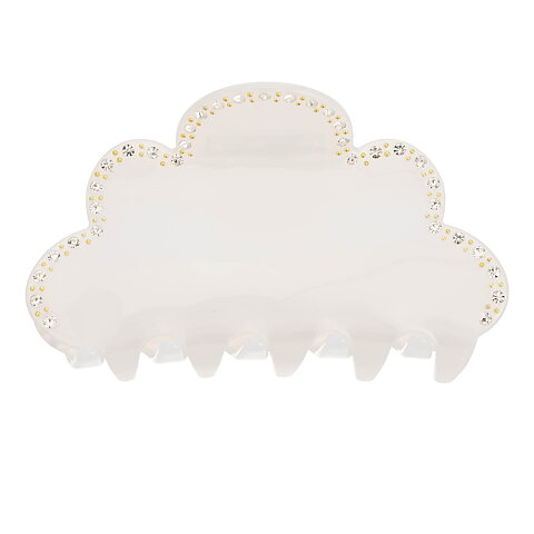 Hårklämma Nicole Glam White