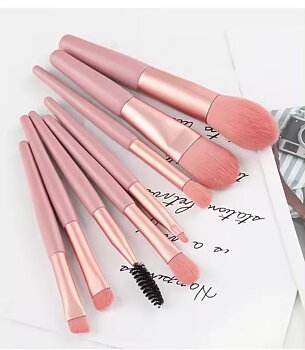 Make-up brush kit, 8 dele