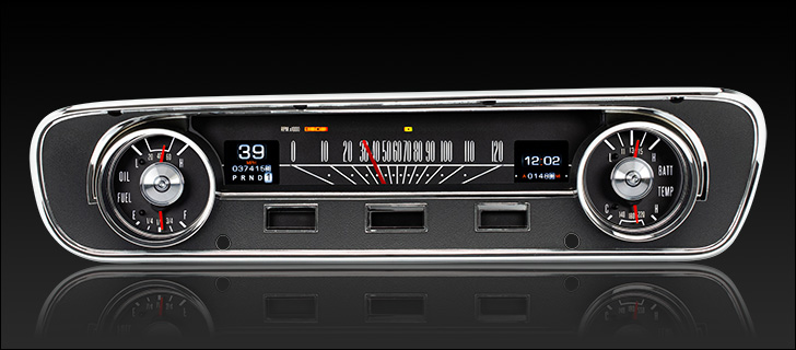 Mätarkluster Ford 1964-65 Falcon, Ranchero, Mustang RTX/MTX