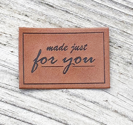 Letherlabel brown Made just for you