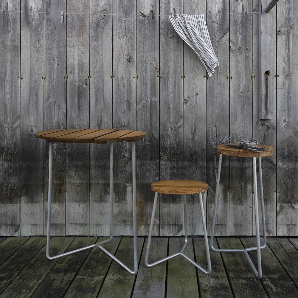 Bord 6B, 60 cm (flera val) - Grythyttans stålmöbler - 2