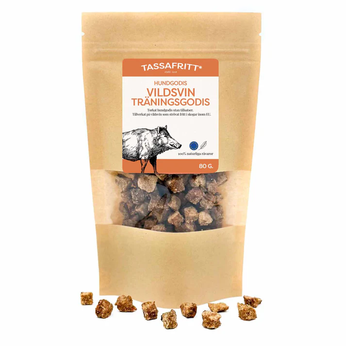 Naturligt Hundgodis - Promenad & Träning - Vildsvin - 80g - 2