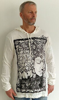 Sure Hoodies - Buddha med Sanskrit text - Medium