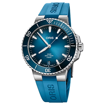 01 400 7790 4135-07 4 23 45EB Oris Aquis Date Calibre 400 43,5 blå