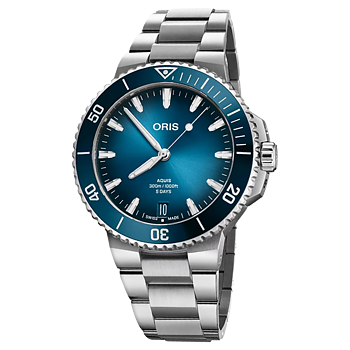 01 400 7790 4135-07 8 23 02PEB Oris Aquis Date Calibre 400 43,5 blå
