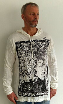 Sure Hoodies - Buddha med Sanskrit text - Large