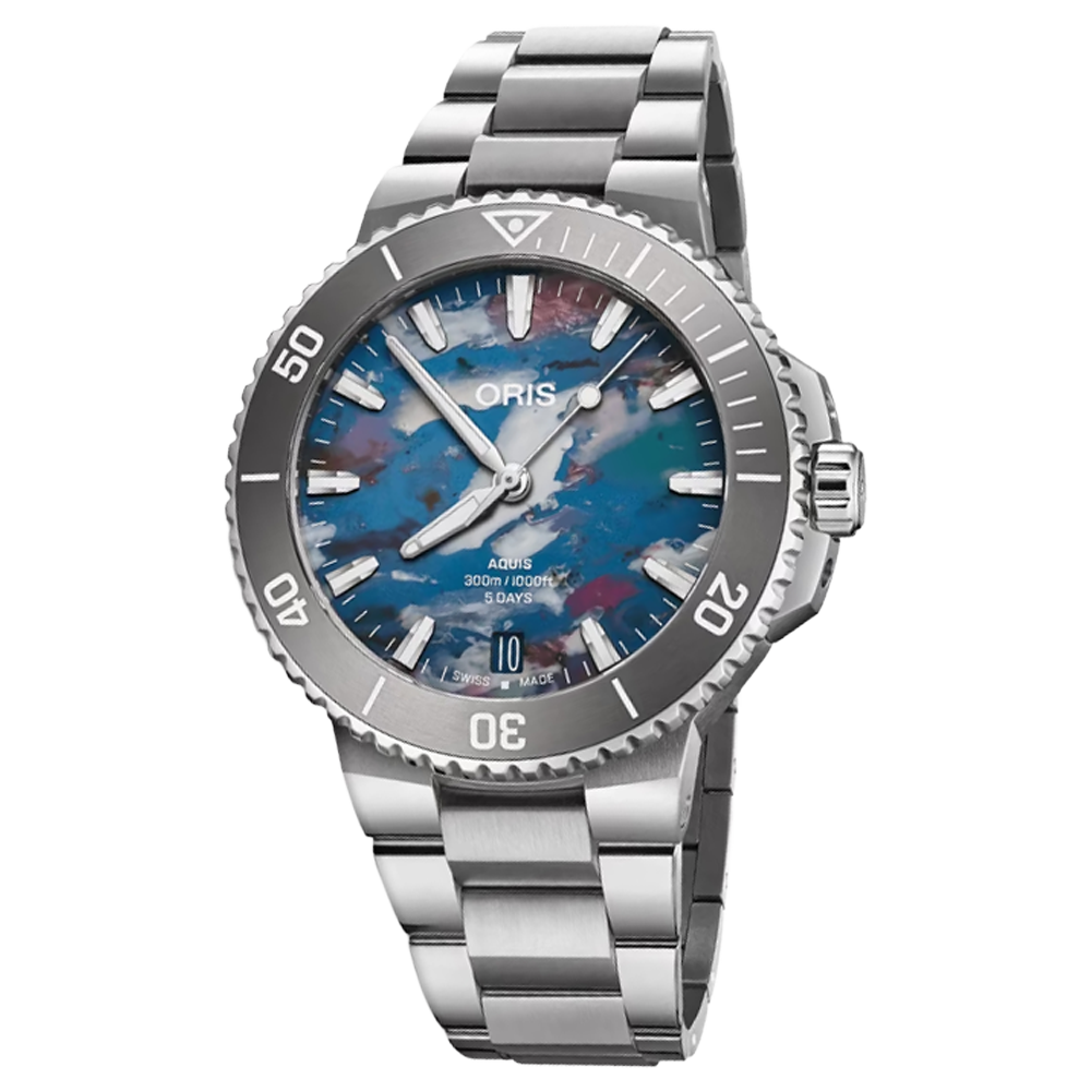 01 400 7790 4150-07 8 23 02PEB Oris Aquis Date Calibre 400 43,5 Upcycle