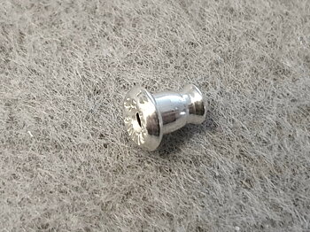 Bakstycke ca. 5,6x4,6mm med inlägg, 925-silver