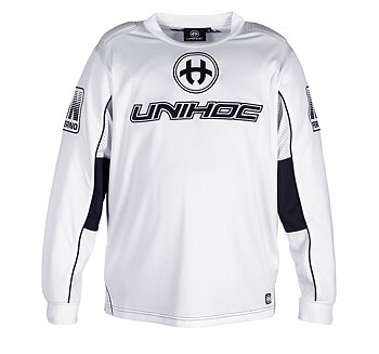 Unihoc Inferno Goalie Jersey all white