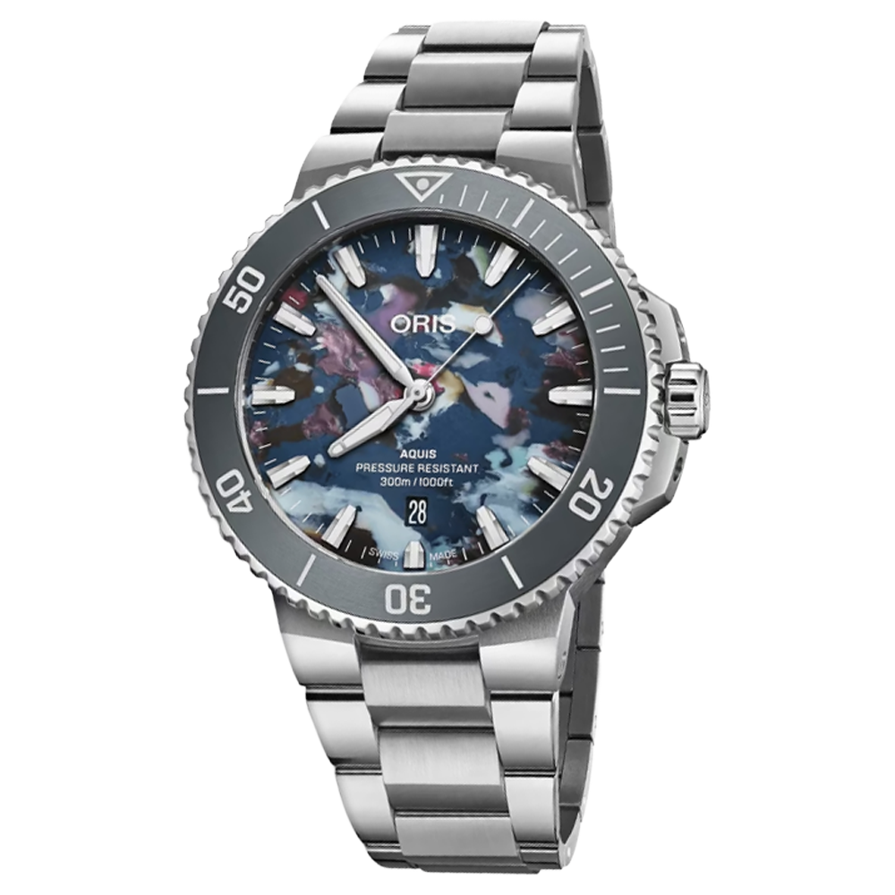 01 733 7789 4150-07 8 23 04PEB Oris Aquis Date 43,5 Upcycle