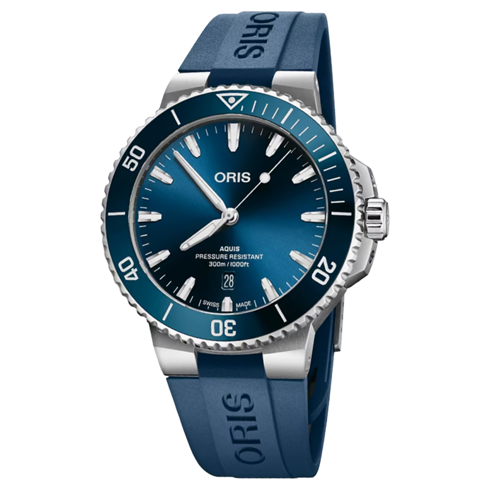 01 733 7789 4135-07 4 23 35FC Oris Aquis Date 43,5 blå