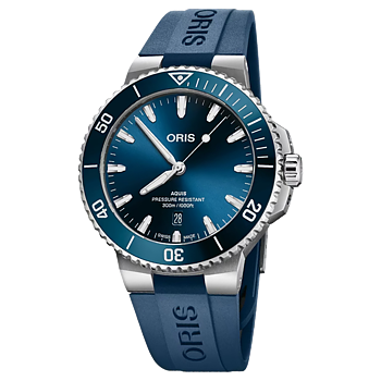 01 733 7789 4135-07 4 23 35FC Oris Aquis Date 43,5 blå
