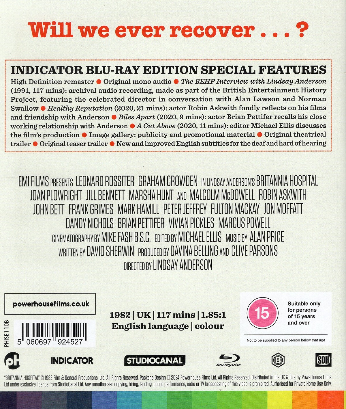 Britannia Hospital (ej svensk text) (Blu-ray) - 2