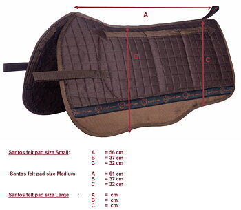 EDIX® Westernpad Santos (incl. 8 inserts)