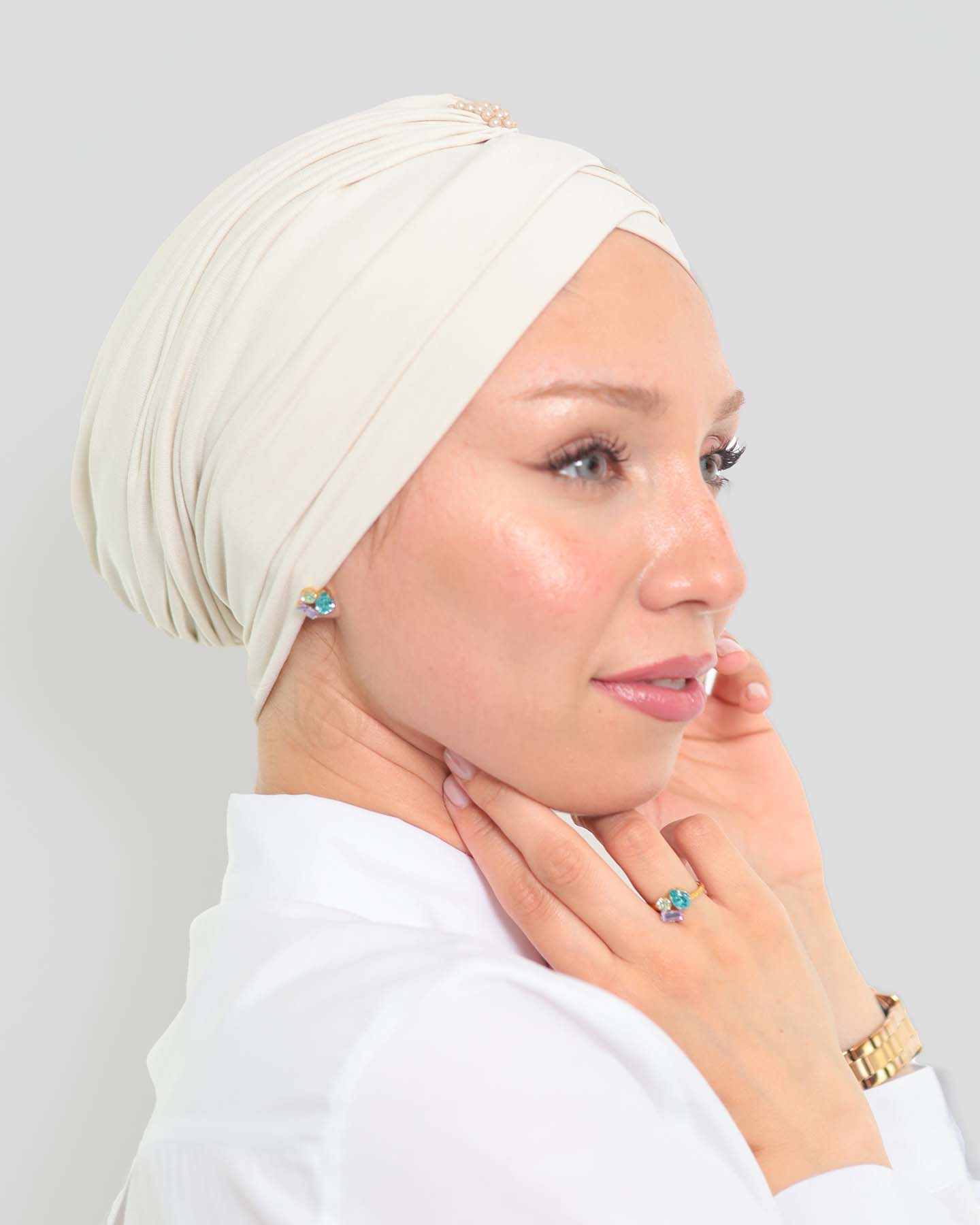 Turban - Nevaeh - Ljusbeige - 3