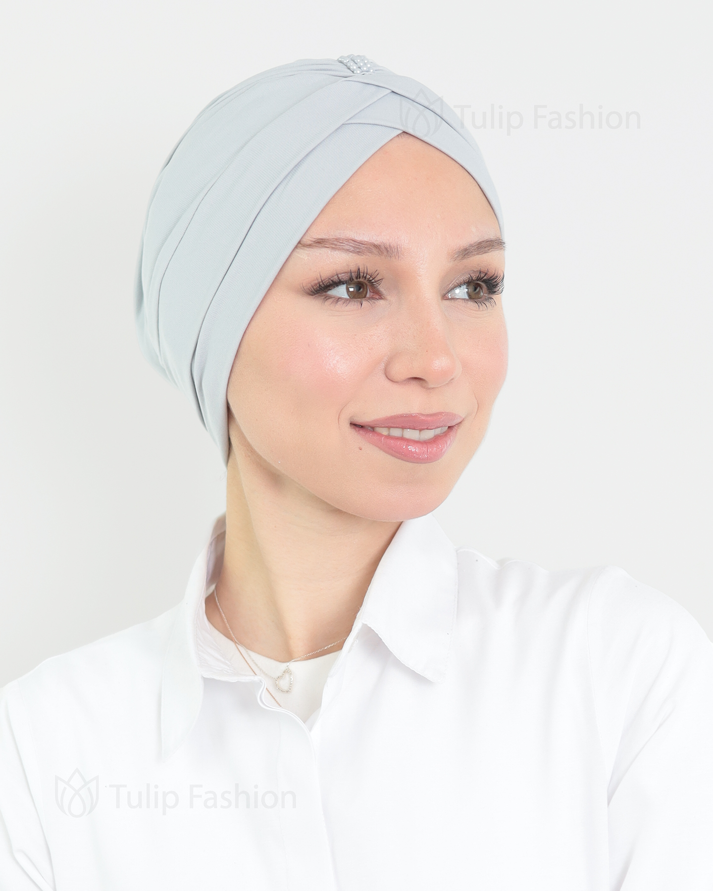 Turban - Nevaeh - Ljusgrå