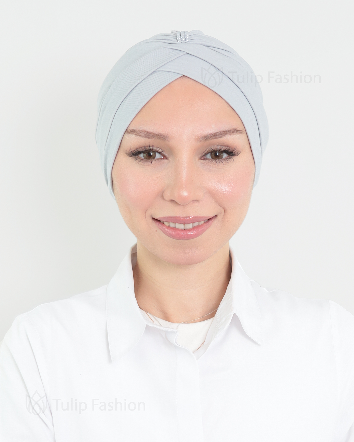 Turban - Nevaeh - Ljusgrå - 3