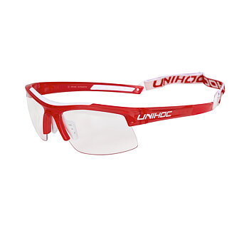 Unihoc Eyewear Energy Kids crystal red / white