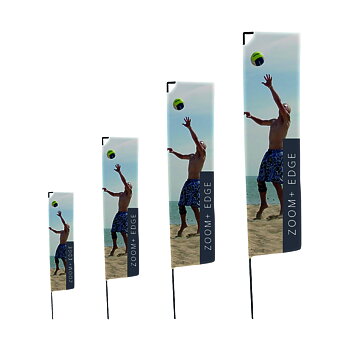 Beachflagga Zoom+ Square, 4 storlekar