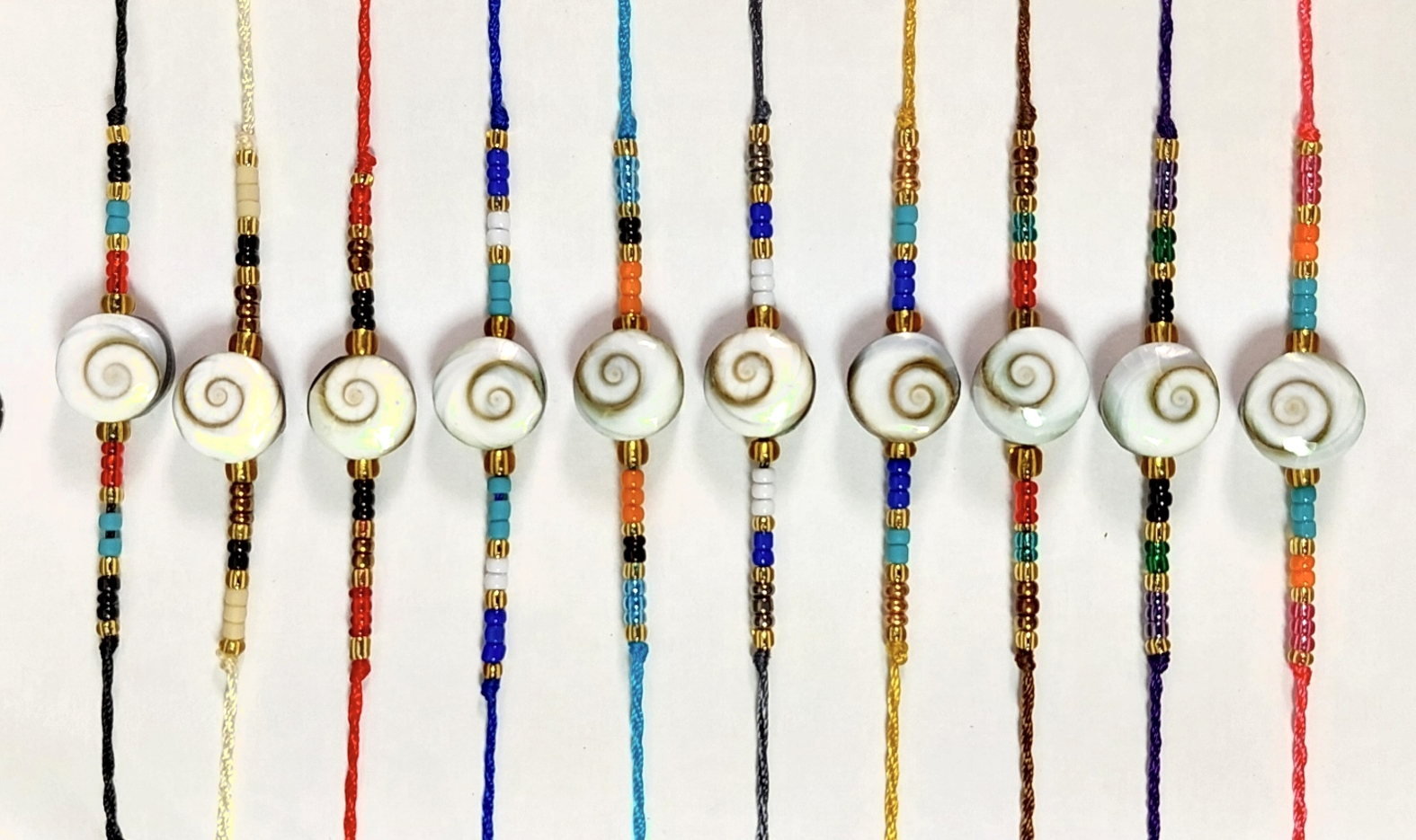 Vänskaps / Kompis Armband med Shivas öga Snäcka - 2
