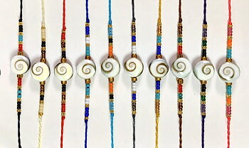 Vänskaps / Kompis Armband med Shivas öga Snäcka